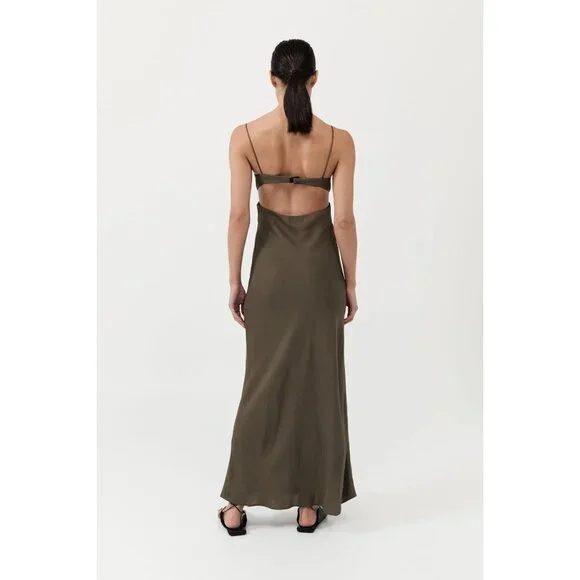 St. Agni Olive Maxi Dress - Picture 3 of 5